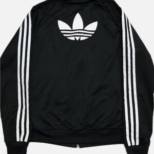 Adidas Black Jacket with White Logo